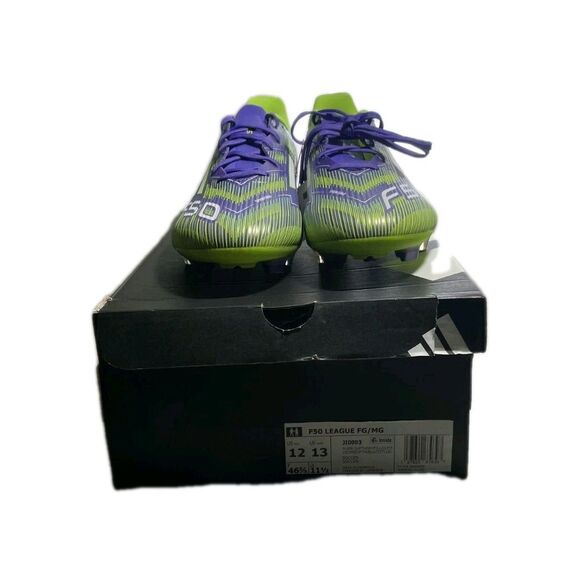 Adidas F50 LEAGUE Men\'s Soccer Cleats Purple Lemon JI003 MSRP  NEW Size 12 main image 7